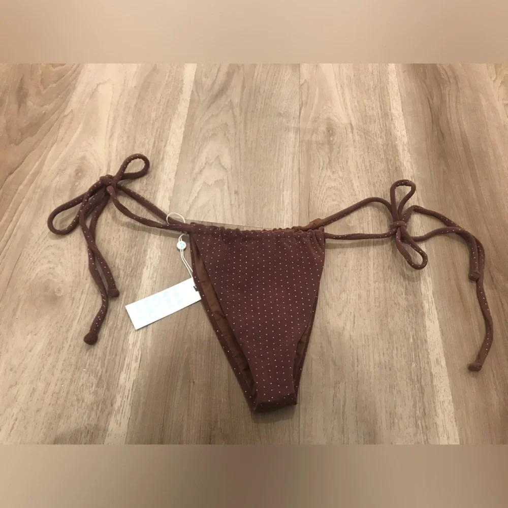 Frankies bikinis Tia Terry String Bikini Bottom